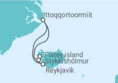 Itinerario del Crucero Groenlandia e Islandia - Silversea