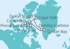 Itinerario del Crucero Canadá - Silversea