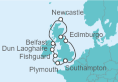 Itinerario del Crucero Inglaterra y Escocia - Silversea