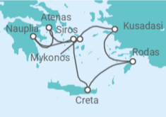 Itinerario del Crucero Grecia y Turquía - Silversea