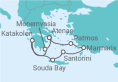 Itinerario del Crucero Islas Griegas y Marmaris - Silversea