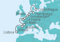 Itinerario del Crucero Norte de Europa - Silversea