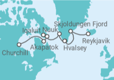 Itinerario del Crucero Groenlandia y Canadá - Silversea