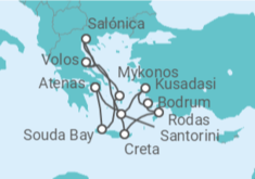 Itinerario del Crucero Turquía e Islas Griegas - Silversea