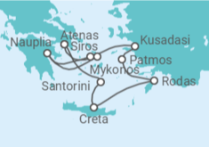 Itinerario del Crucero Grecia y Turquía  - Silversea