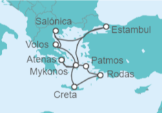 Itinerario del Crucero Turquía y Grecia - Silversea