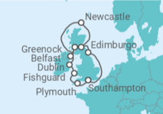 Itinerario del Crucero Inglaterra y Escocia - Silversea