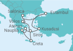 Itinerario del Crucero Turquía y Grecia - Silversea