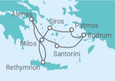 Itinerario del Crucero Turquía, Grecia - Silversea