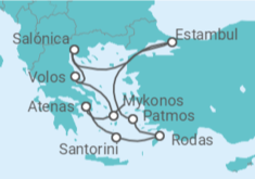 Itinerario del Crucero Grecia y Turquía - Silversea