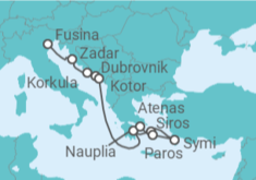 Itinerario del Crucero Croacia, Grecia - Silversea