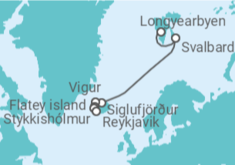Itinerario del Crucero Noruega e Islandia - Silversea