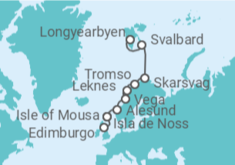 Itinerario del Crucero Noruega - Silversea