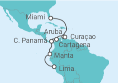 Itinerario del Crucero De Miami a Lima - Silversea