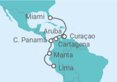 Itinerario del Crucero Canal de Panamá - Silversea