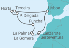 Itinerario del Crucero Islas Canarias y Portugal - Silversea