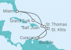 Itinerario del Crucero Islas Vírgenes - EEUU, Bahamas - Silversea
