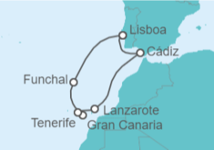 Itinerario del Crucero Islas Canarias - Silversea