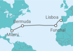 Itinerario del Crucero De Miami a Lisboa  - Silversea