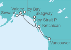 Itinerario del Crucero Alaska - Silversea