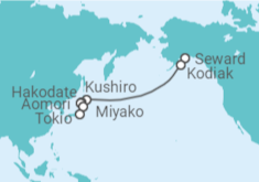 Itinerario del Crucero Japón desde Seward - Silversea