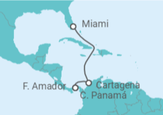 Itinerario del Crucero Canal de Panamá - Silversea