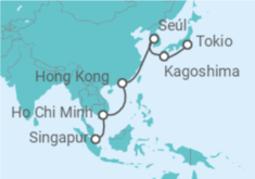 Itinerario del Crucero Sudeste asiático - Silversea