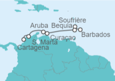 Itinerario del Crucero Caribe Sureste - Silversea