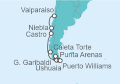 Itinerario del Crucero Chile y Argentina - Silversea