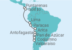 Itinerario del Crucero Chile y Perú - Silversea