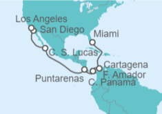 Itinerario del Crucero Riviera Mexicana - Silversea