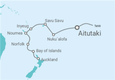 Itinerario del Crucero Vuelta al Mundo 2026: De Papeete a Auckland - Silversea