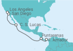 Itinerario del Crucero Riviera Mexicana  - Silversea