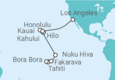 Itinerario del Crucero Polinesia Francesa y Hawaii - Silversea