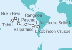 Itinerario del Crucero Polinesia Francesa y Chile  - Silversea