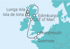 Itinerario del Crucero Norte de Europa e Islas Británicas  - Silversea