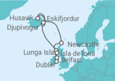 Itinerario del Crucero Escocia e Islandia - Silversea