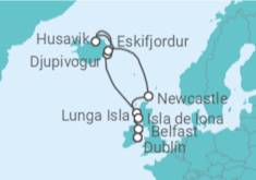 Itinerario del Crucero Islandia y Reino Unido  - Silversea