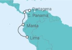 Itinerario del Crucero México, Ecuador, Perú, Colombia - Silversea