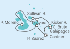 Itinerario del Crucero Islas Galápagos - Silversea
