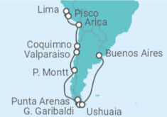 Itinerario del Crucero Desde Lima (Callao) a Buenos Aires (Argentina) - Silversea