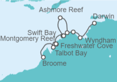 Itinerario del Crucero Australia - Silversea
