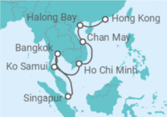 Itinerario del Crucero Desde Singapur a Hong Kong (China) - Silversea