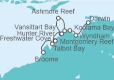 Itinerario del Crucero Australia - Silversea