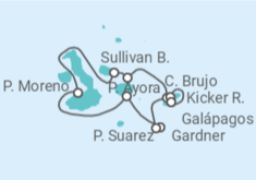 Itinerario del Crucero Islas Galápagos - Silversea