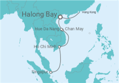 Itinerario del Crucero Vuelta al Mundo 2025: De Hong Kong a Singapur - Silversea