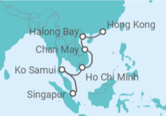 Itinerario del Crucero Desde Singapur a Hong Kong (China) - Silversea