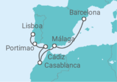 Itinerario del Crucero Glorias de Iberia - Regent Seven Seas