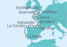 Itinerario del Crucero Iconos de Europa - Regent Seven Seas