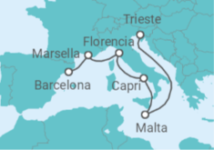 Itinerario del Crucero Puesta de sol en la Toscana - Regent Seven Seas